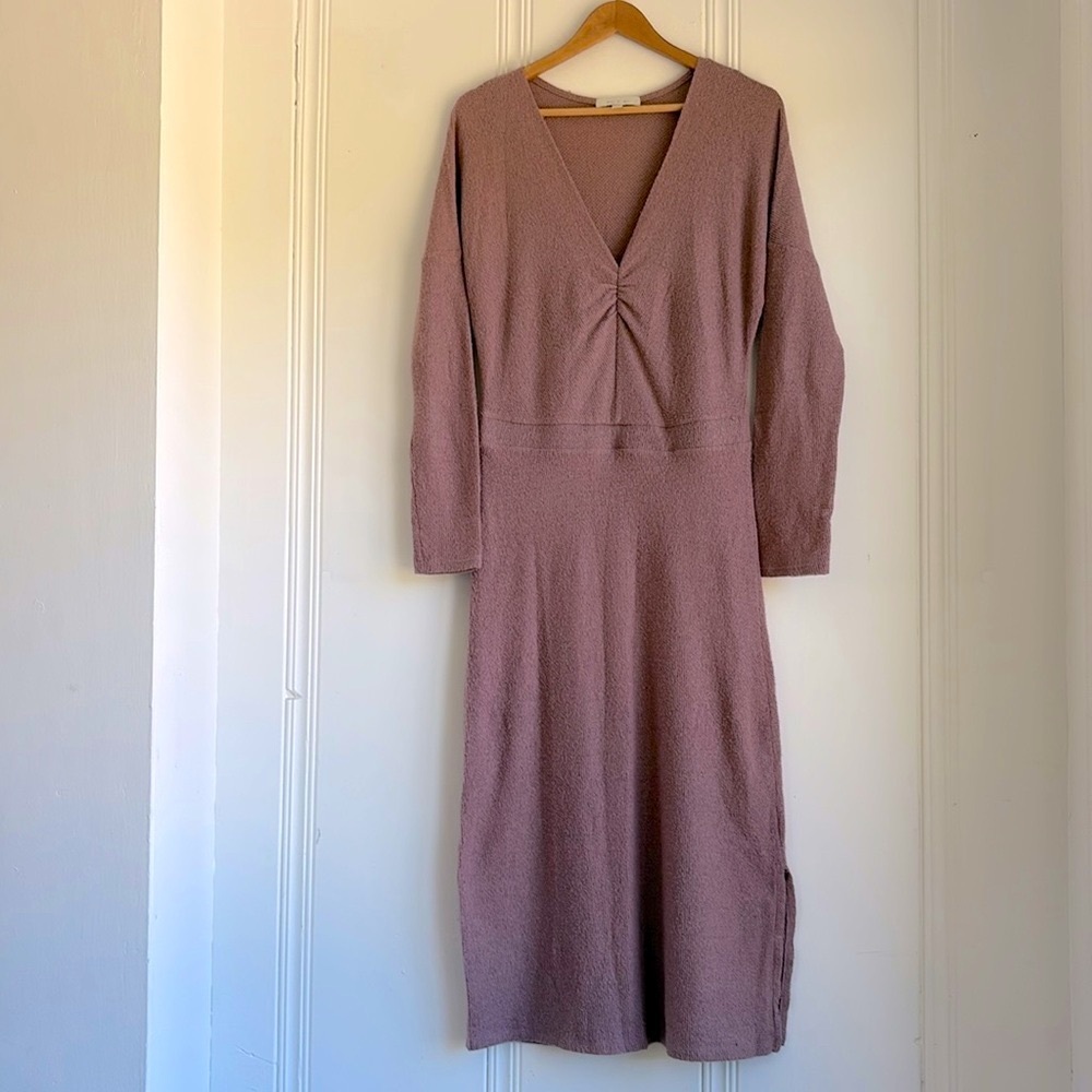 DRESS SALE! Anthropologie Eri + Ari Mauve Long Sleeve Knit Dress